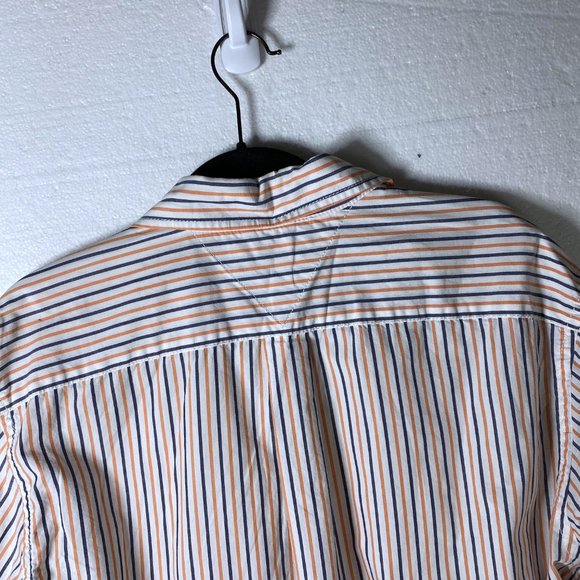 Tommy Hilfiger Sz L Striped Button Up Dress Shirt - Picture 5 of 9
